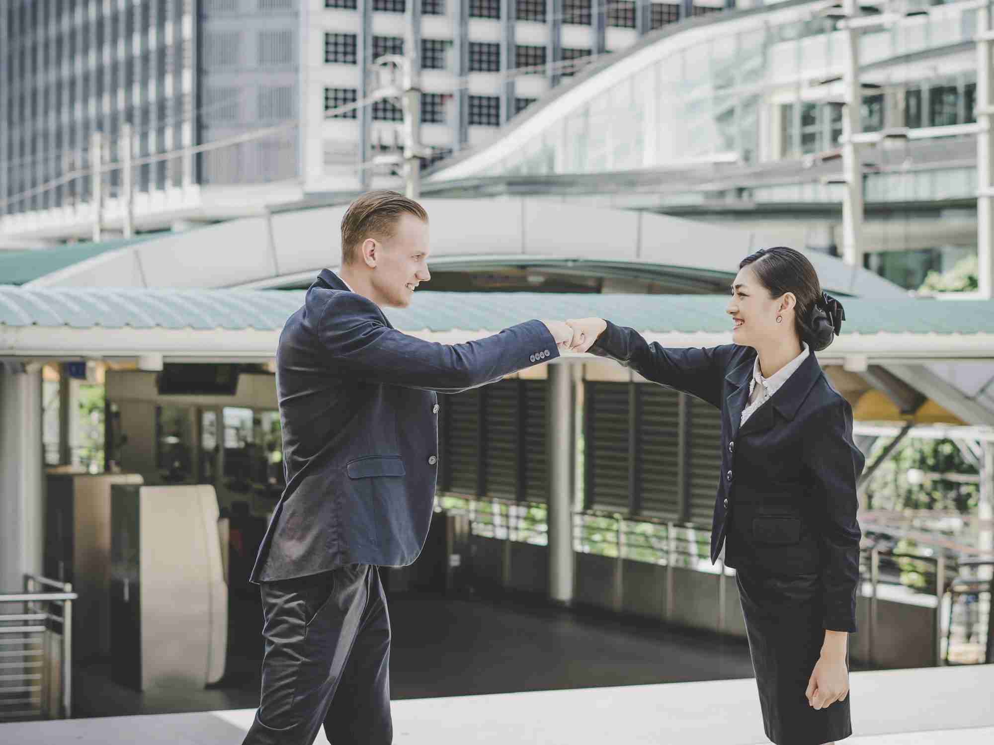 businessman woman successful with work edited scaled