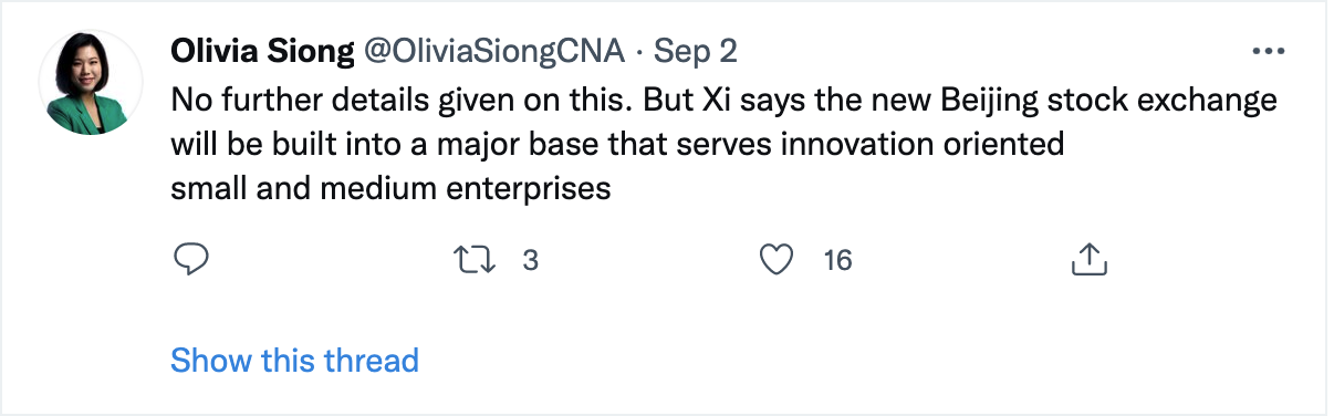 China Beijing Stock Exchange Innovation SMEs
