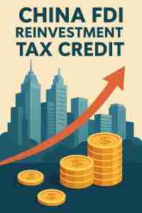 China FDI reinvestment tax credit and growth opportunities in 2025