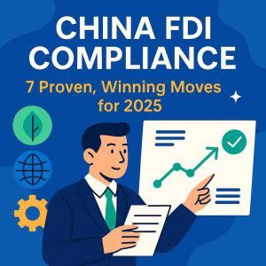 cover highlighting China FDI compliance strategies for 2025