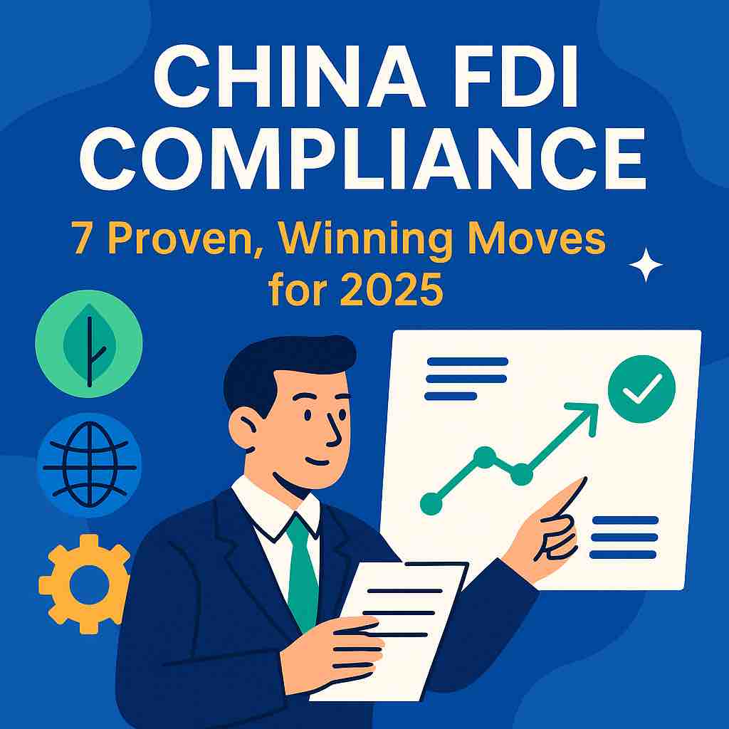 cover highlighting China FDI compliance strategies for 2025