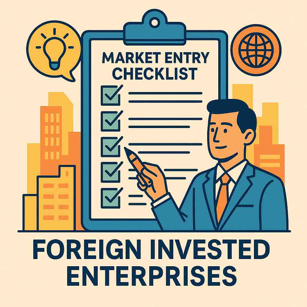 Step‑by‑step market‑entry checklist for Foreign Invested Enterprises in China