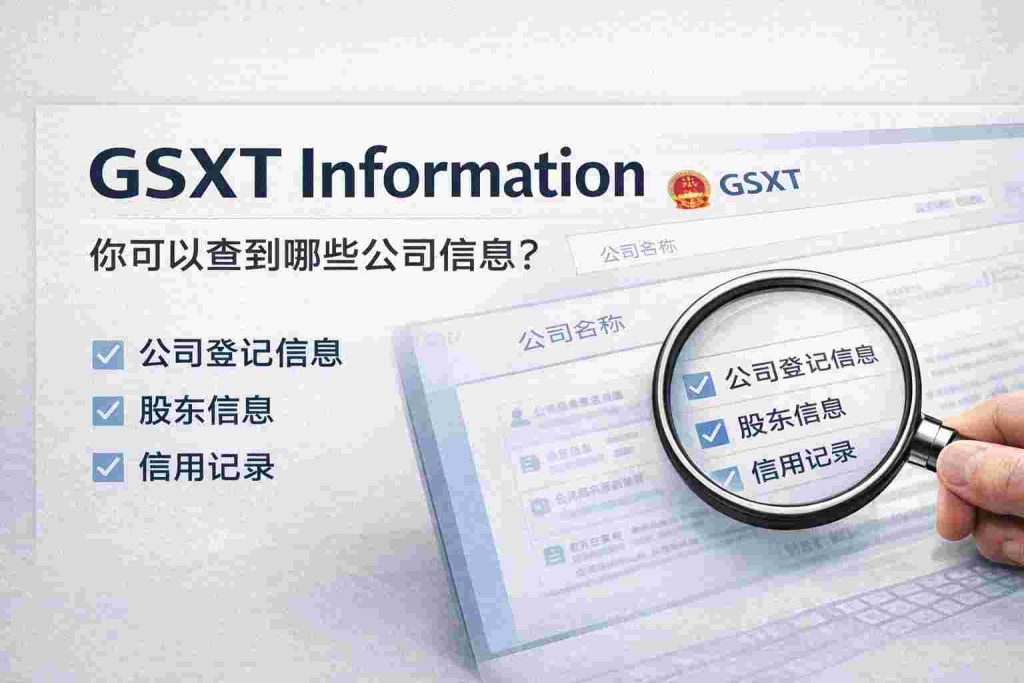 GSXT Information – Public Company Data Available in China