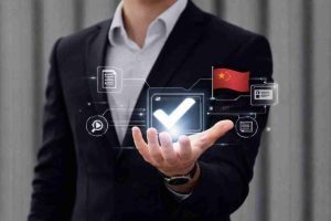 Unified Social Credit Code verification showing company compliance check and legal validation in China